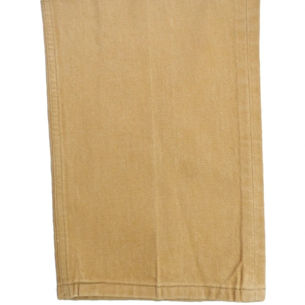 Y2K Levi 501 Original Straight Jeans Men 40x30 Brown Khaki Cotton Button Fly GUC